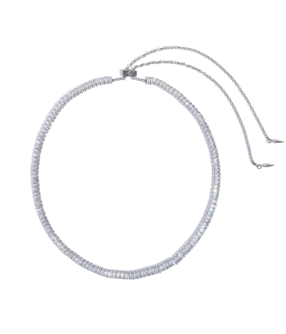 Loren Hope Alice Tennis halssmykke crystal slider 67cm