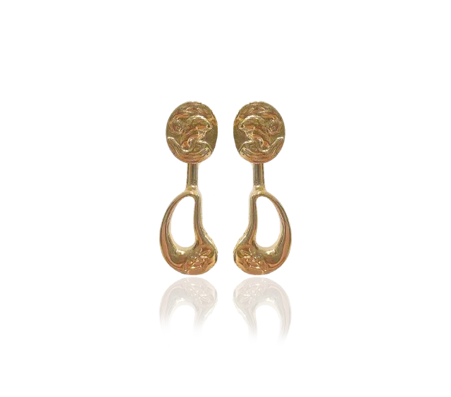 IOAKU Goddess Seed øredobber gull 1-4,4 cm