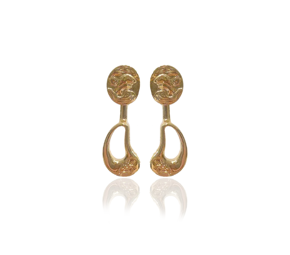 IOAKU Goddess Seed øredobber gull 1-4,4 cm