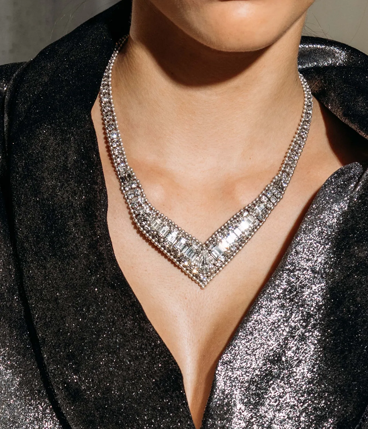 Loren Hope Alva halskjede crystal art deco