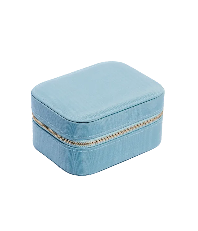 Loren Hope reiseetui smykker aqua moiré 12,7 cm