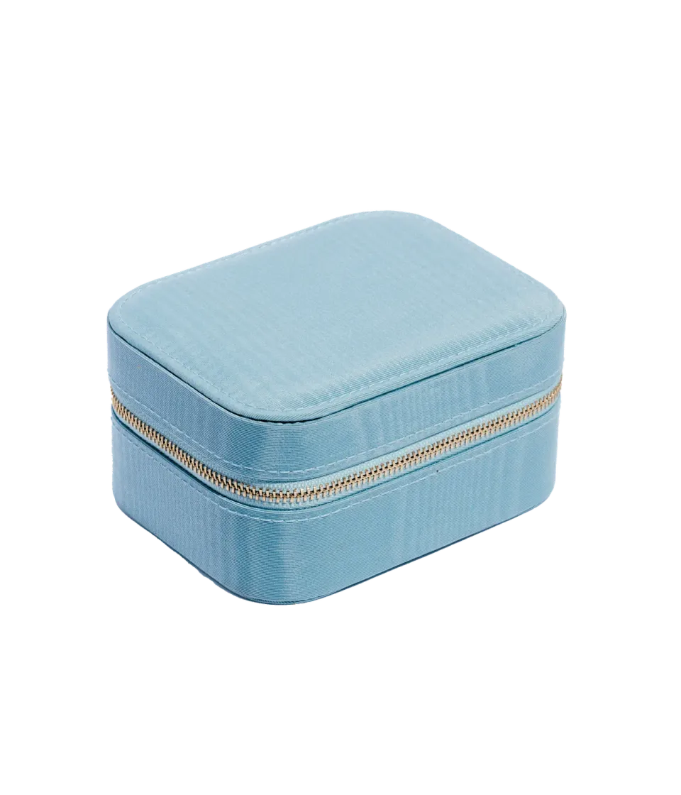 Loren Hope reiseetui smykker aqua moiré 12,7 cm