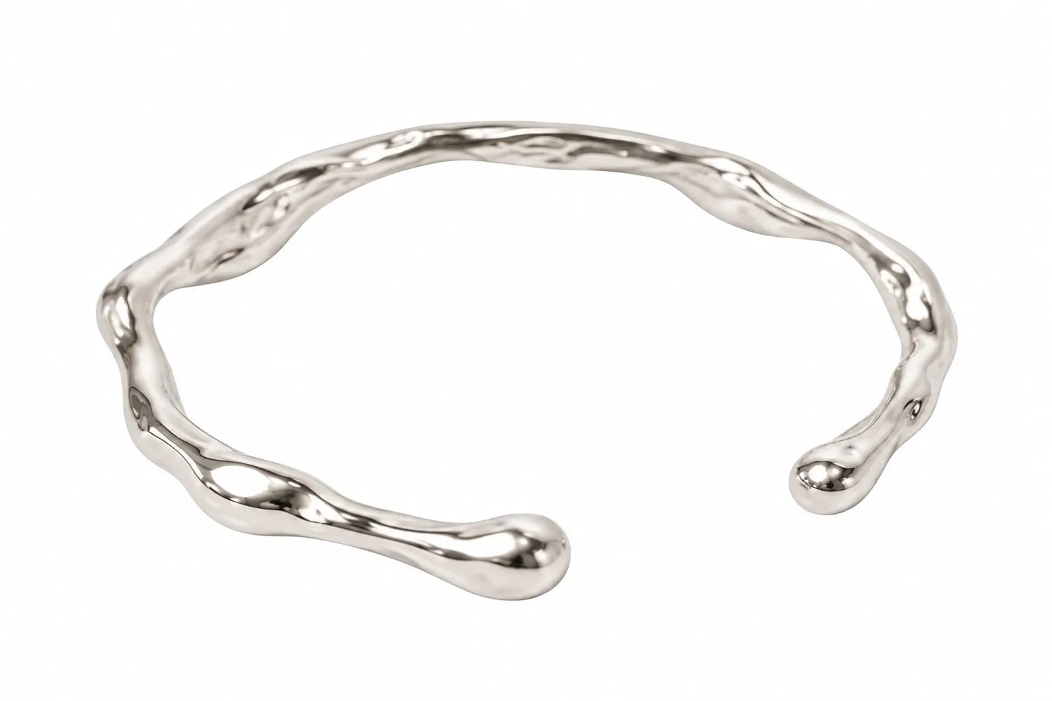 Wos Klara armbånd sølv bølge 6,5 cm