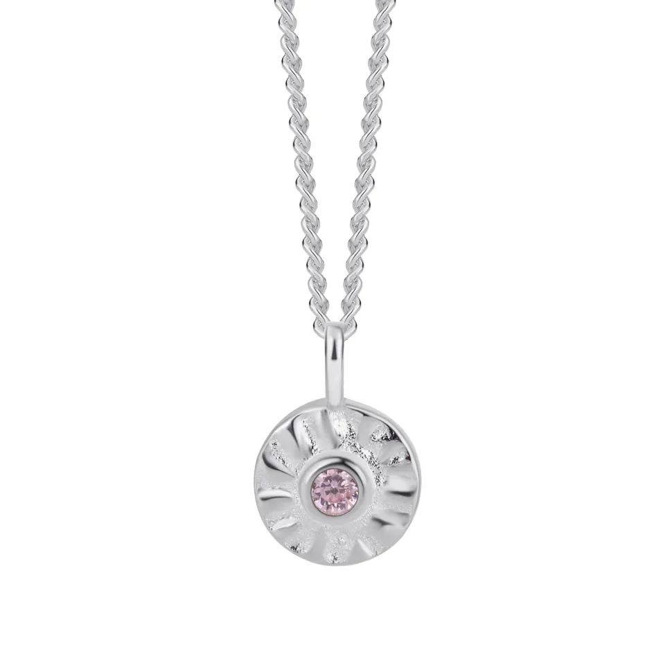 Wioga Charlene halskjede sølv 42 cm zirkonia