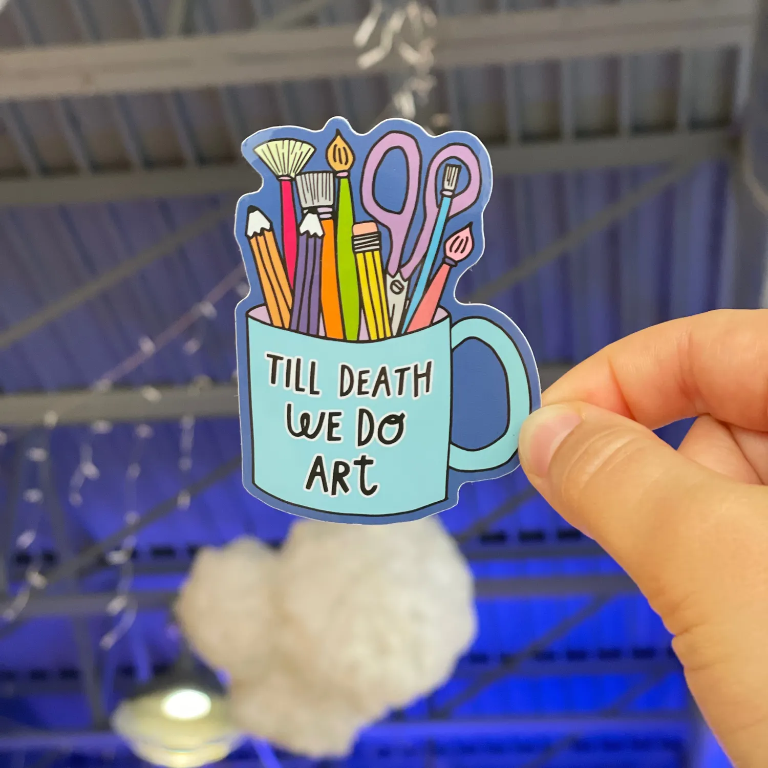 MiniKitty Til Death We Do Art klistremerke vinyl 7,6 cm