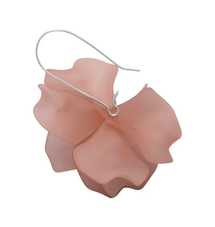 Wos WOS UP Petal øredobber rosa 6 cm blad