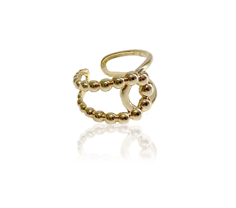 IOAKU Berry Eternal ring gull justerbar messing