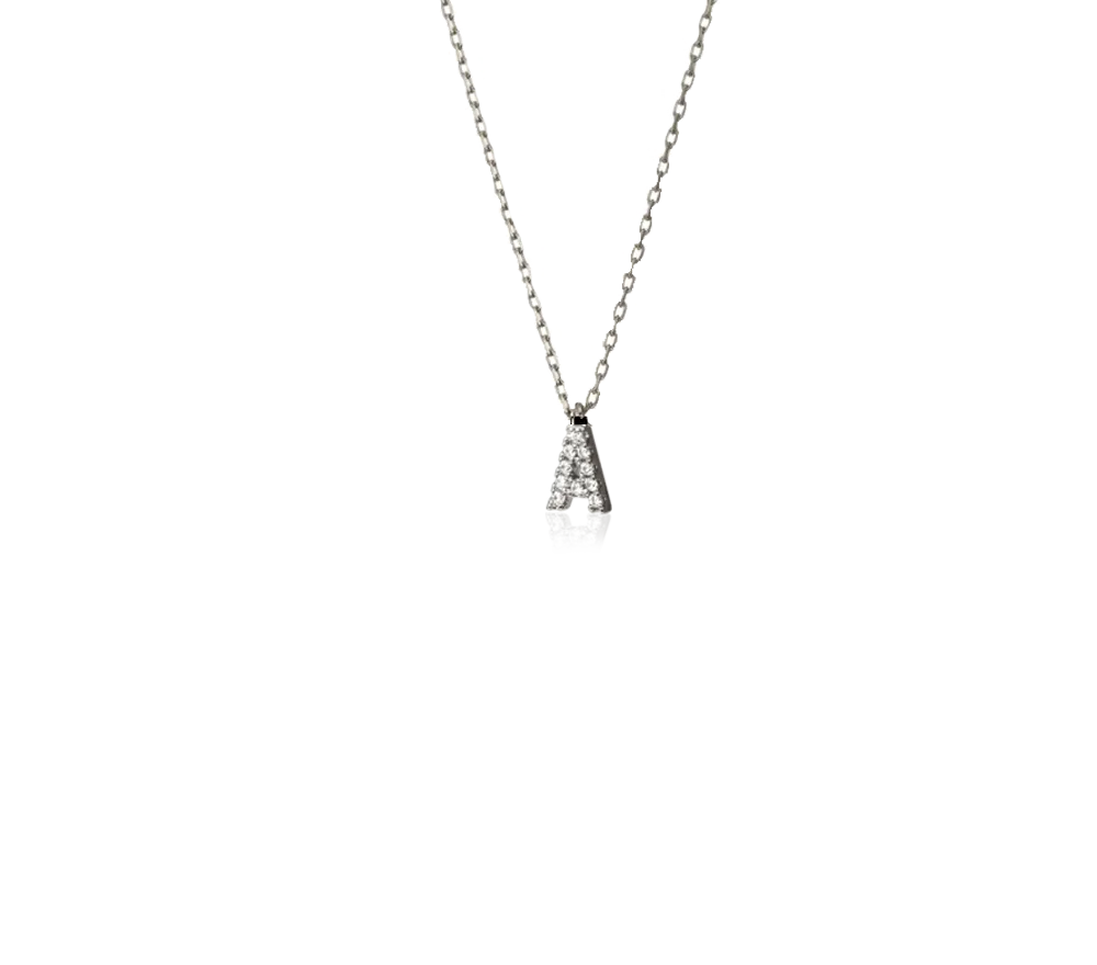 IOAKU Identity Micro Necklace AZ halskjede gull bokstav A
