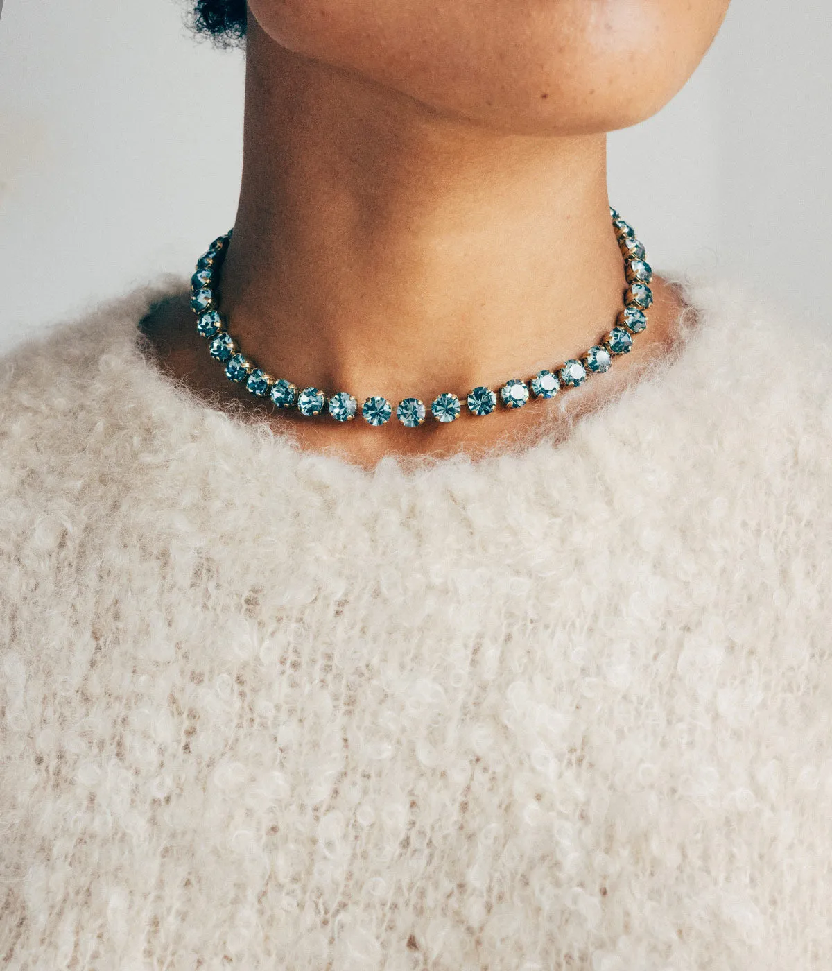 Arista Slider halskjede aprikos 66cm forgylt