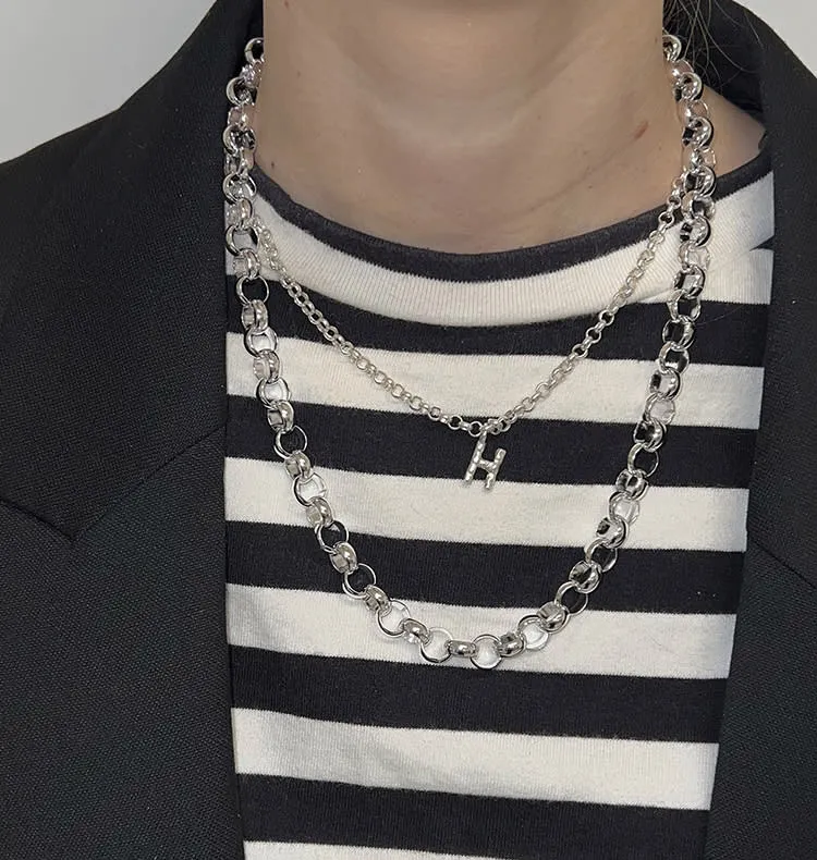 Wos Loreen halskjede sølv 49 cm justerbar
