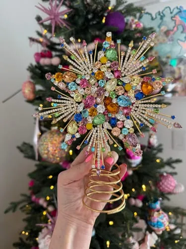 Loren Hope Starlight tretopp juletrepynt 17,8 cm gull