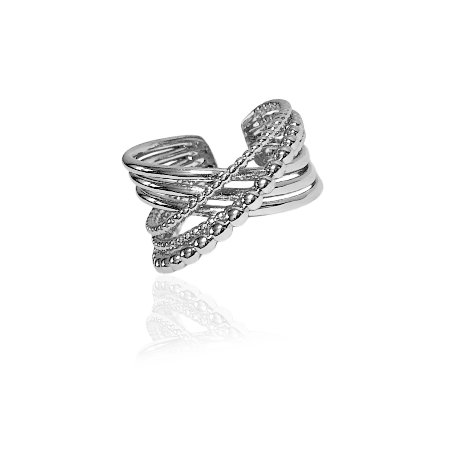 IOAKU Icon Twist ring justerbar messing