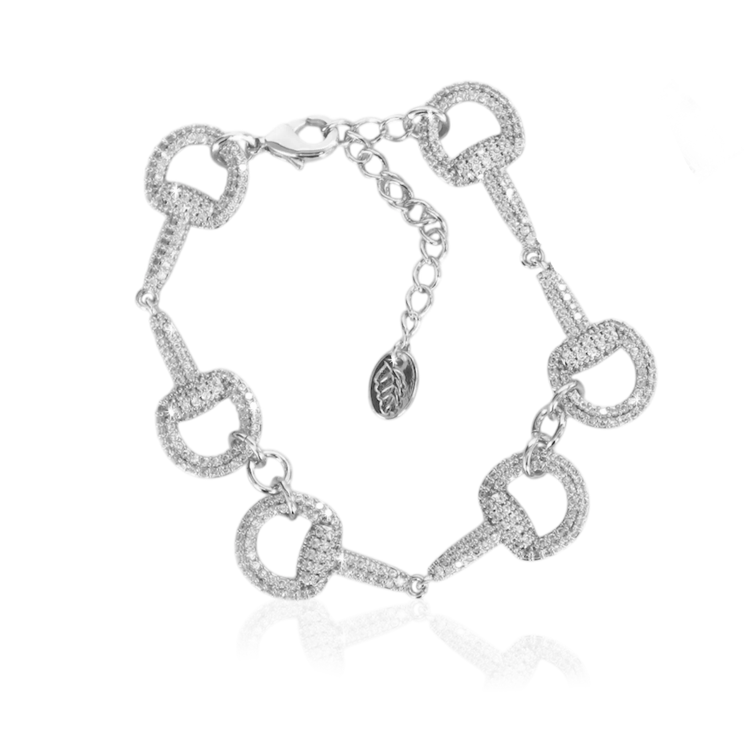 IOAKU Horsebit Bulky Sparkle armbånd gull blank