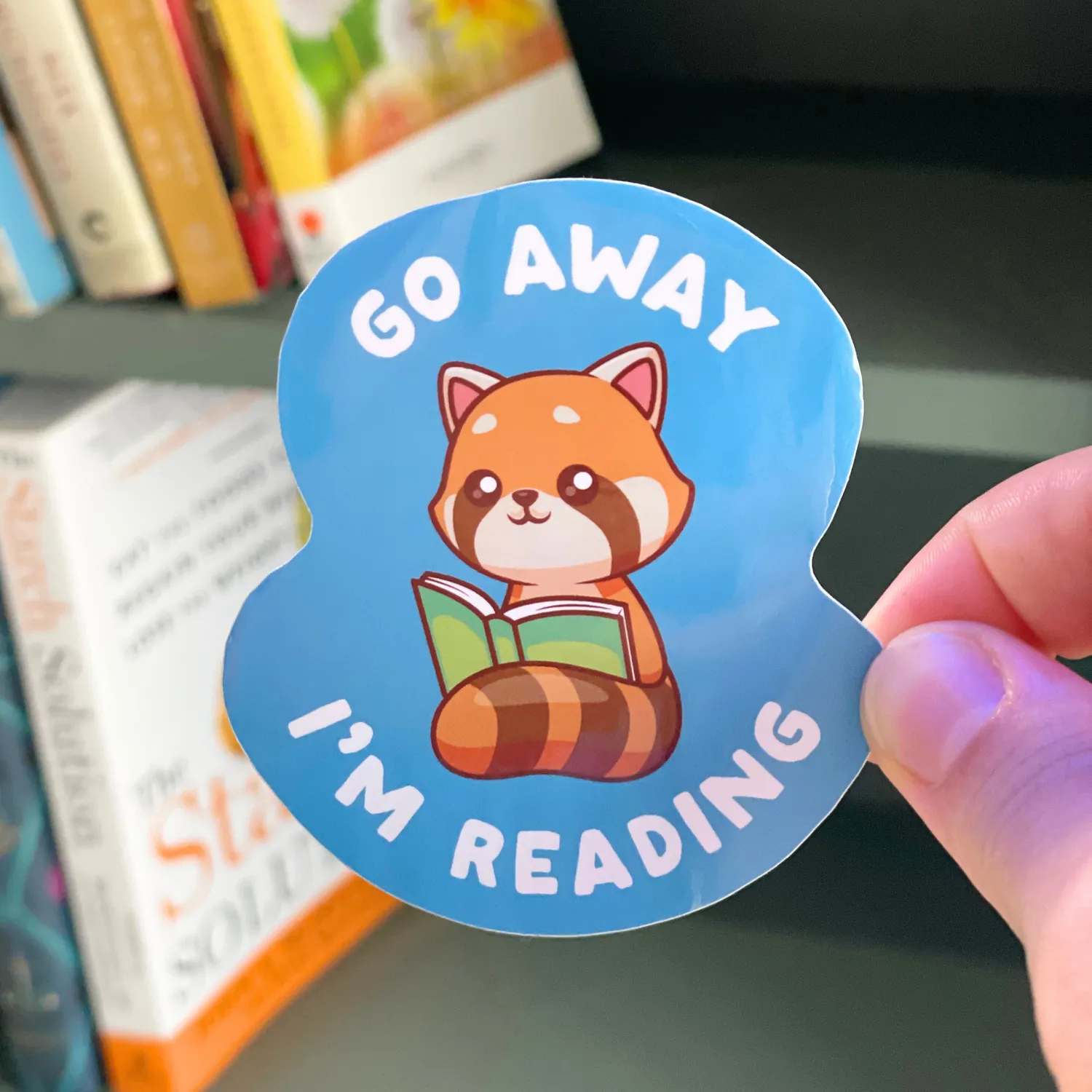 MiniKitty Go Away I’m Reading klistremerke vinyl