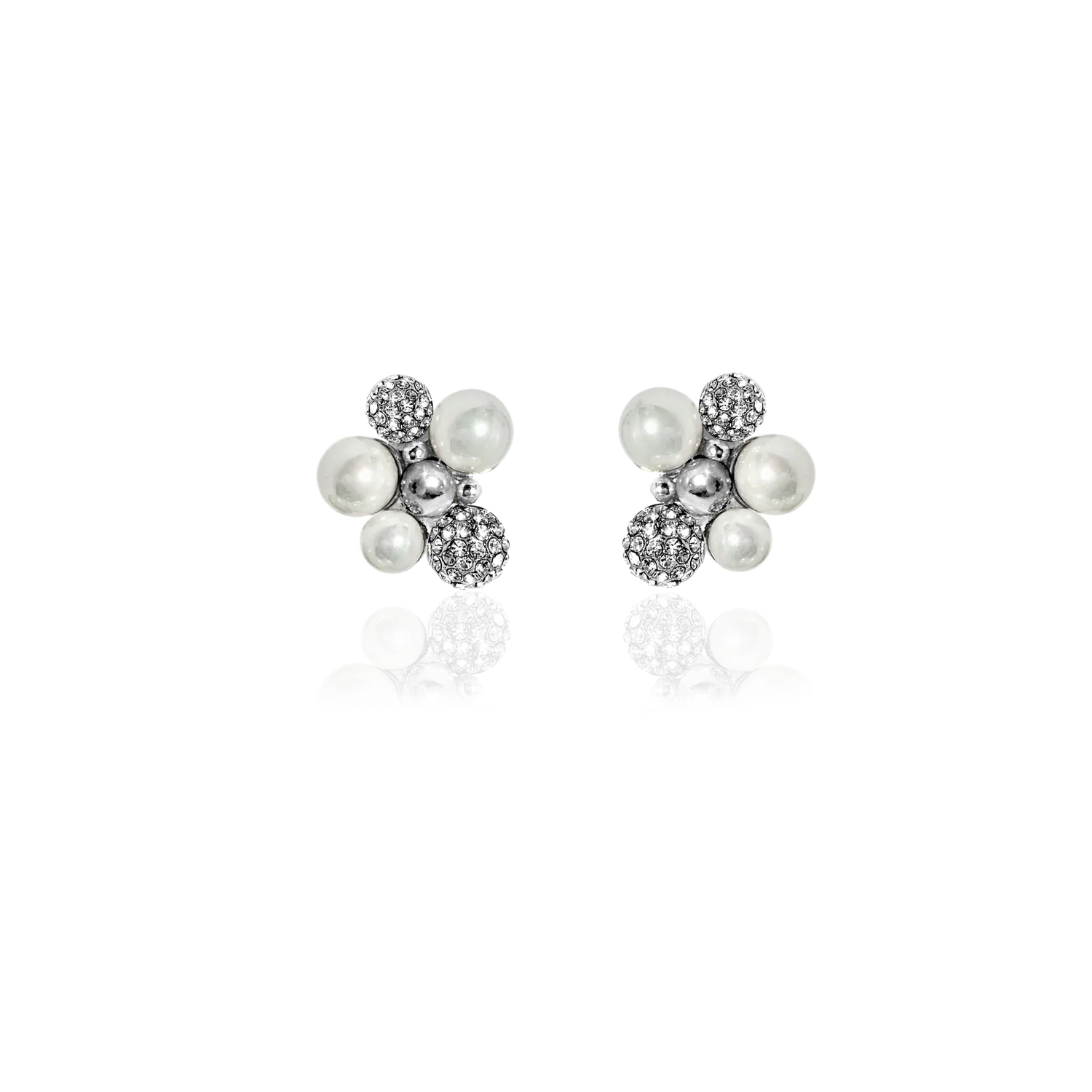 IOAKU Berry Pearl Sparkle Studs øredobber hvit nikkel­frie