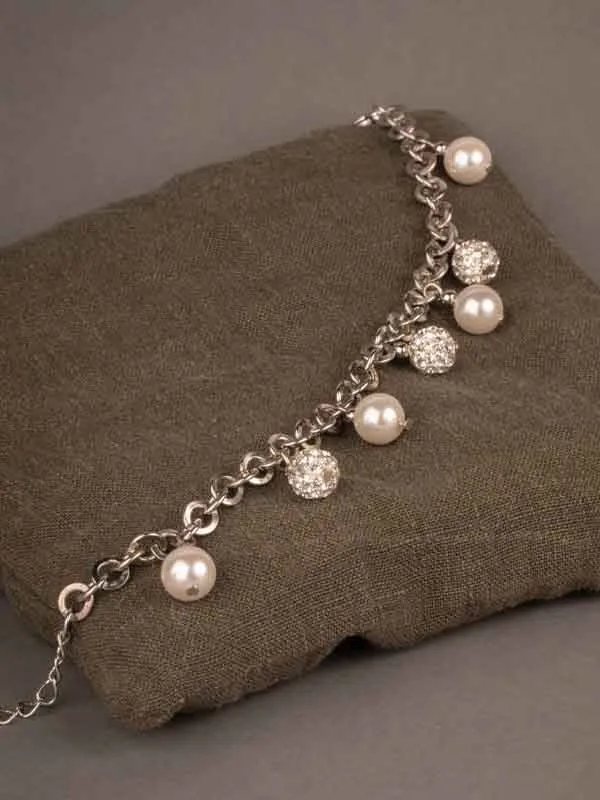 pfg Stockholm Glam Pearl armband perler glitter