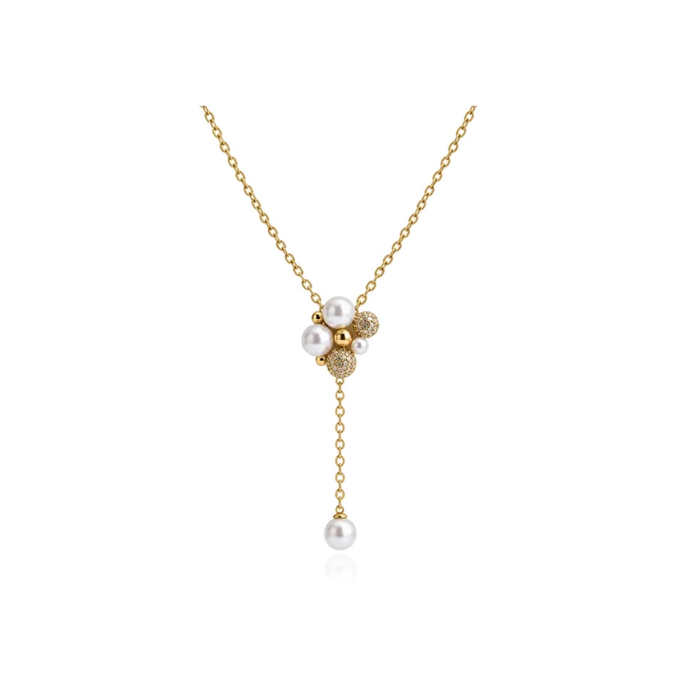 IOAKU Berry Pearl Petite Hanging halskjede perle