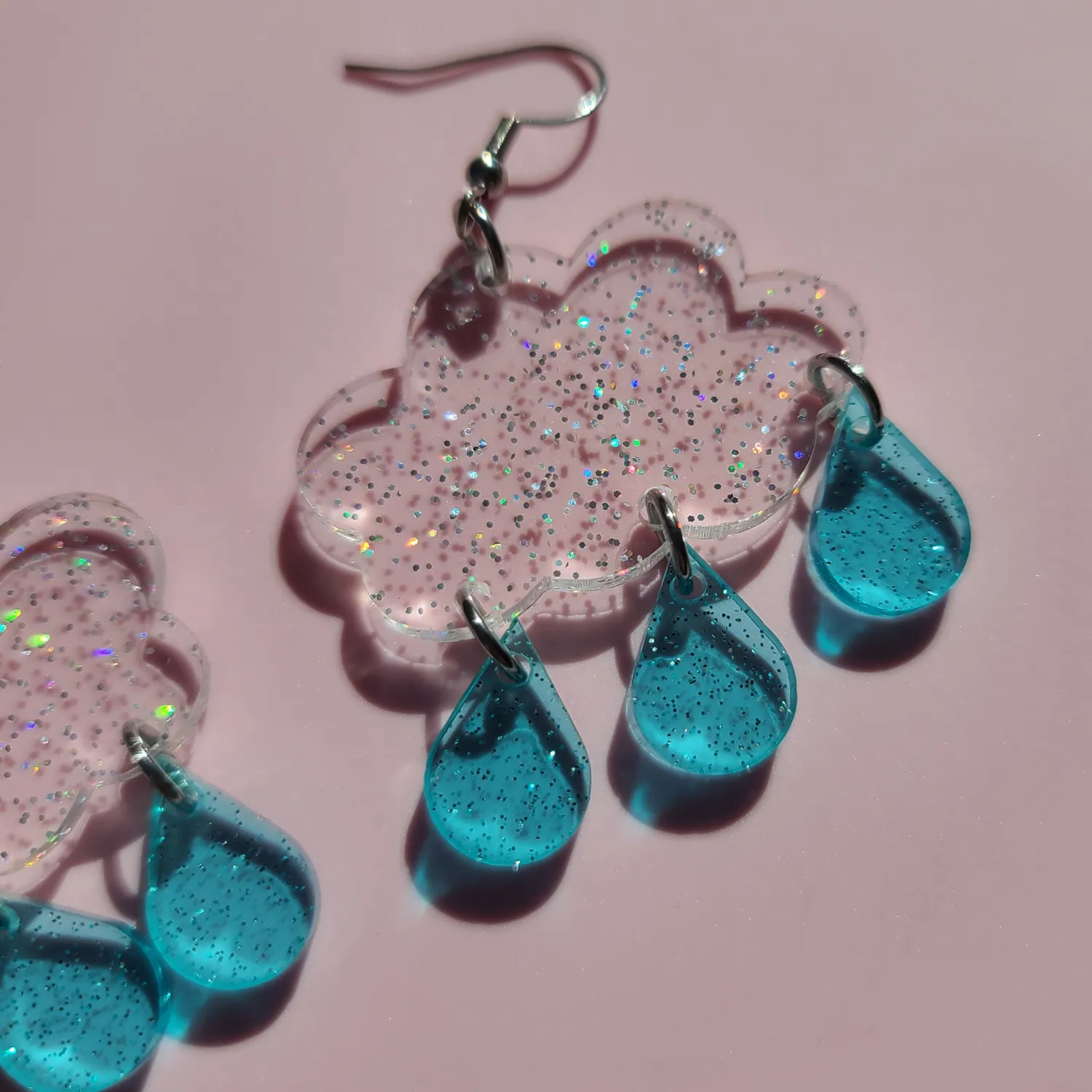 MiniKitty Jelly Glitter Clouds øredobber glitter sky