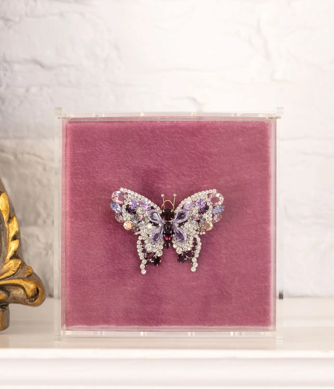 Loren Hope Butterfly brosje medium ametyst