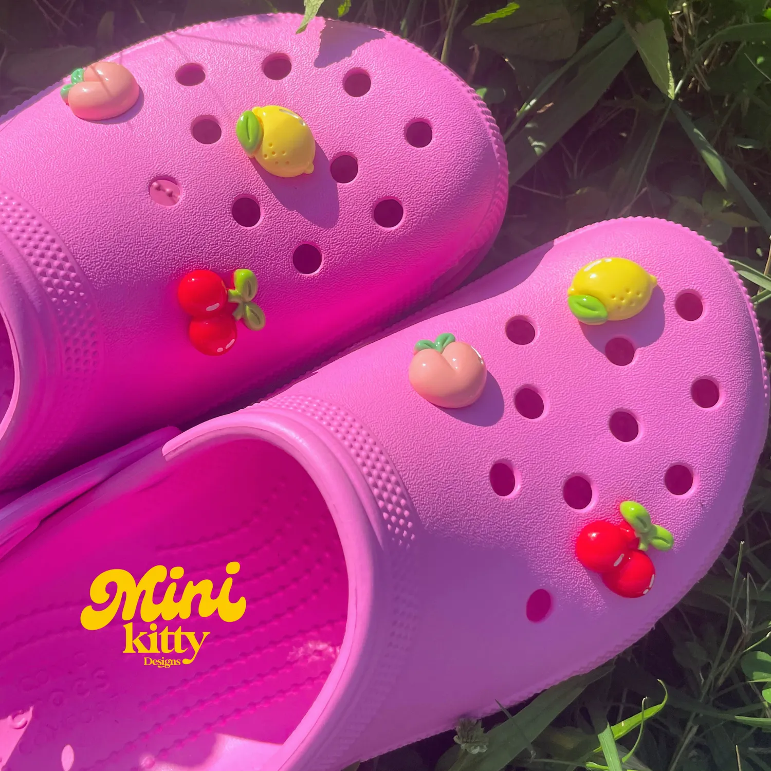 MiniKitty Fruit Croc Charms anheng sitron