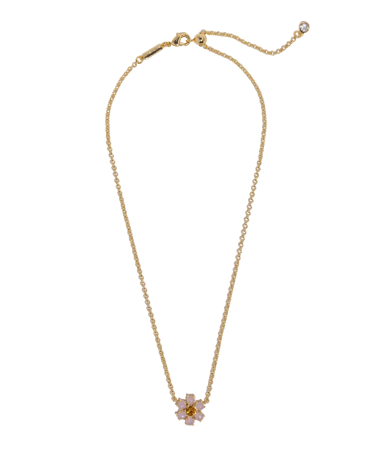 Loren Hope Emeline Flower halskjede lavendel glass
