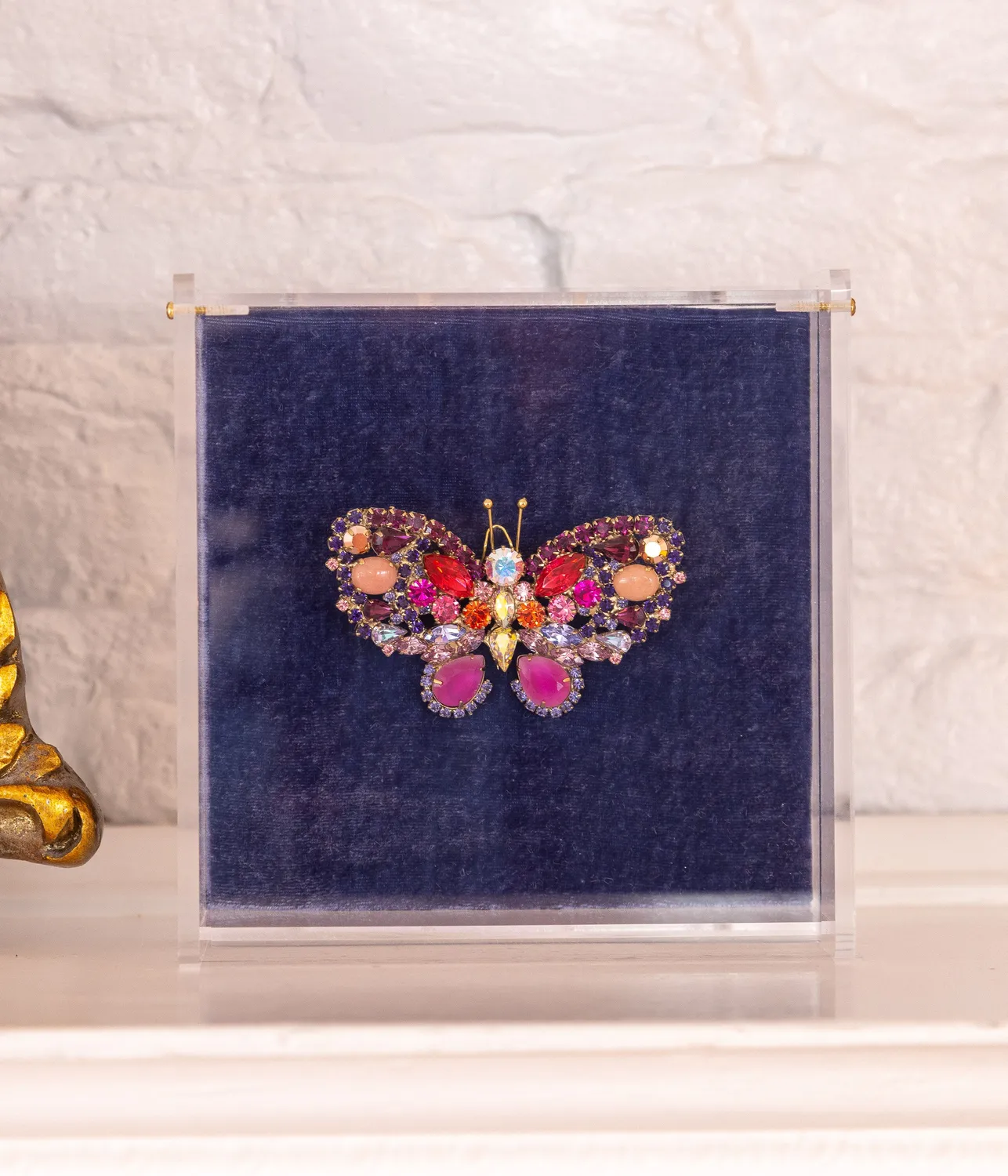 Loren Hope Medium Butterfly brosje Rose unik