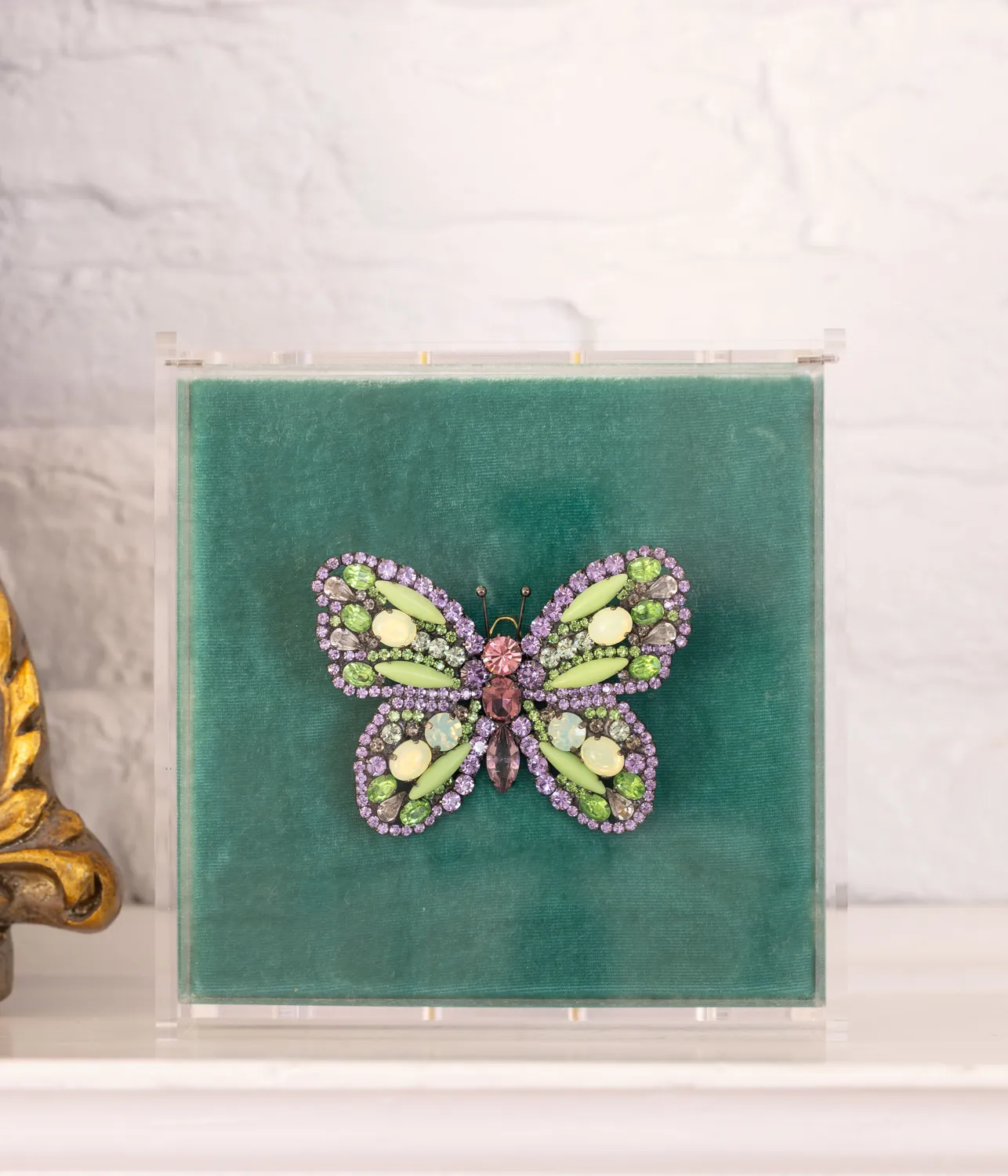 Loren Hope Large Butterfly brosje violet unik