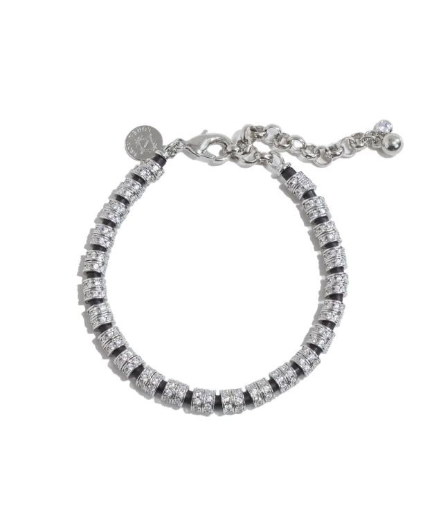 Loren Hope Manon armbånd svart 17,8 cm krystall