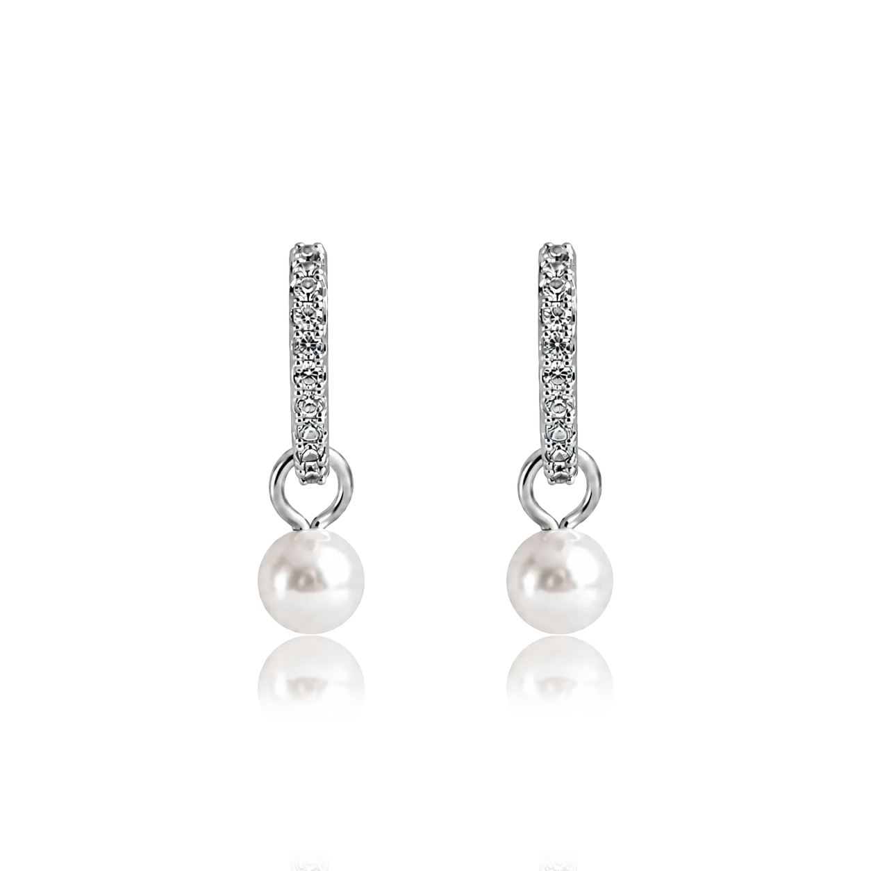 IOAKU Berry Pearl Petite Hoop øredobber gull perle