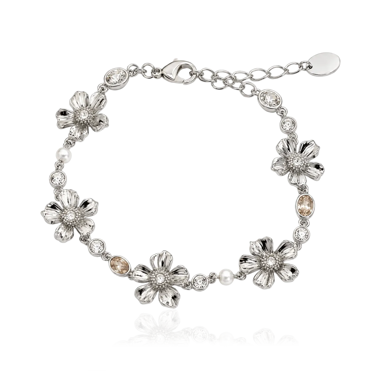 IOAKU La Fleur Sirene Garden armbånd champagne
