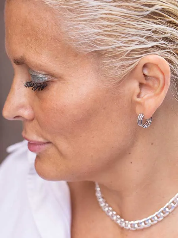 pfg Stockholm Camille øredobber sølv enkle