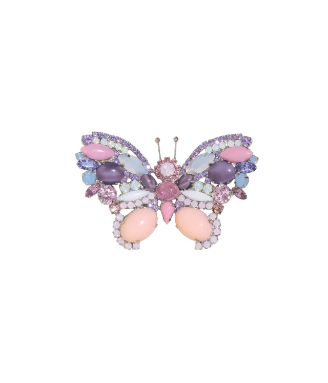 Loren Hope Medium Butterfly brosje violet opal unik