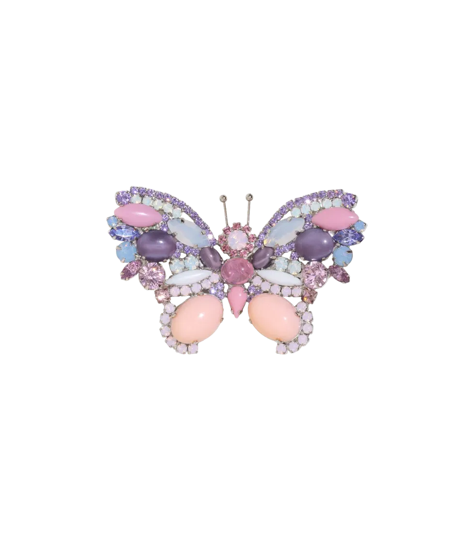 Loren Hope Medium Butterfly brosje violet opal unik