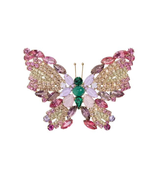 Loren Hope X-Large Butterfly brosje Emerald unik