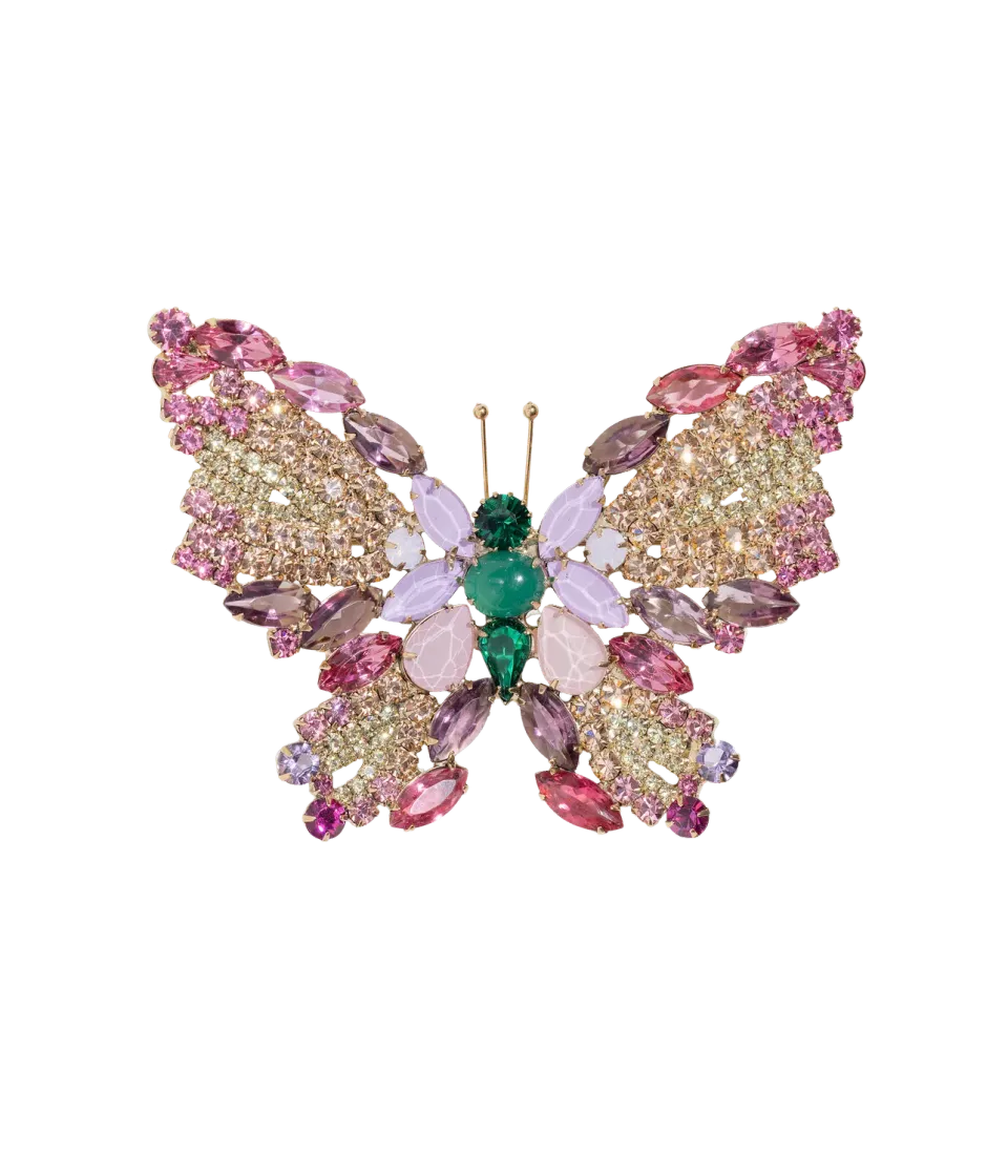 Loren Hope X-Large Butterfly brosje Emerald unik