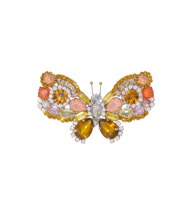 Loren Hope Large Butterfly brosje Peach Topaz unik
