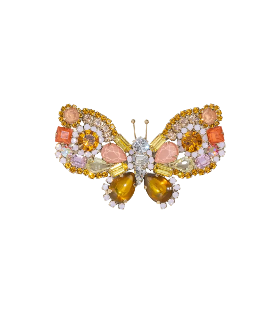 Loren Hope Large Butterfly brosje Peach Topaz unik