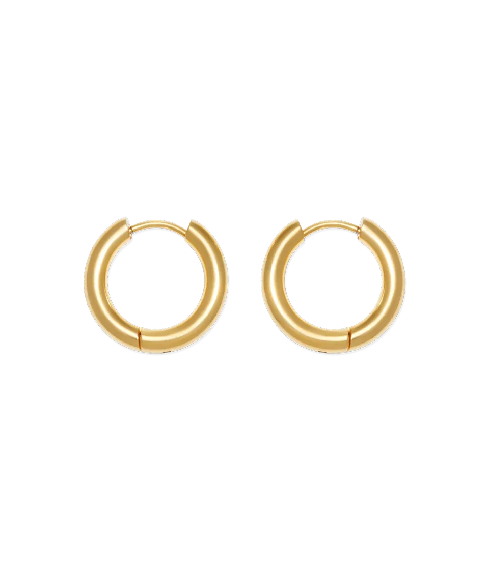 Loren Hope Huggie Hoops øreringer gull 1,3 cm