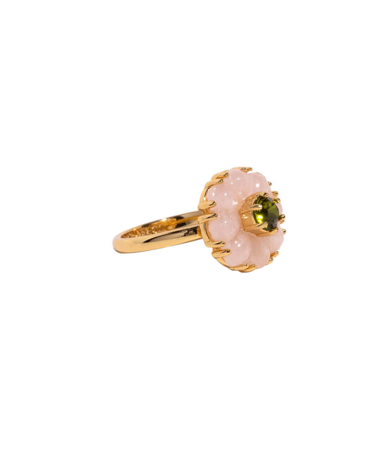 Loren Hope Emeline Flower ring Rose Quartz str 6-8