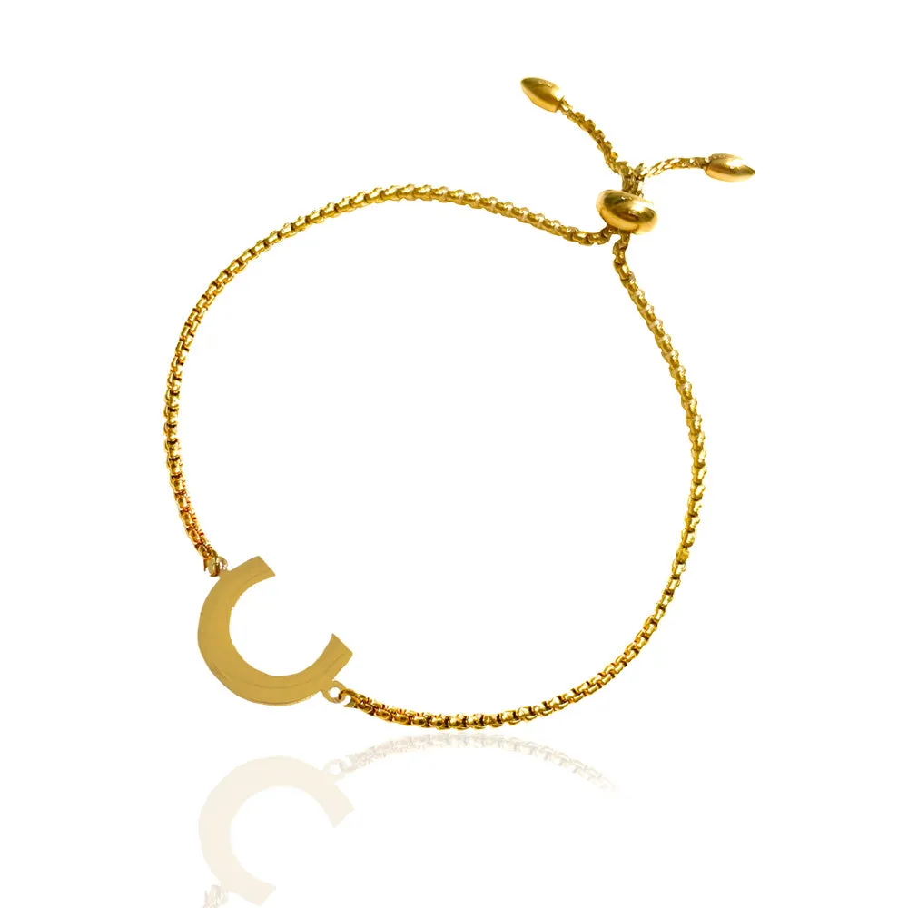 IOAKU New Identity armbånd gull bokstav A