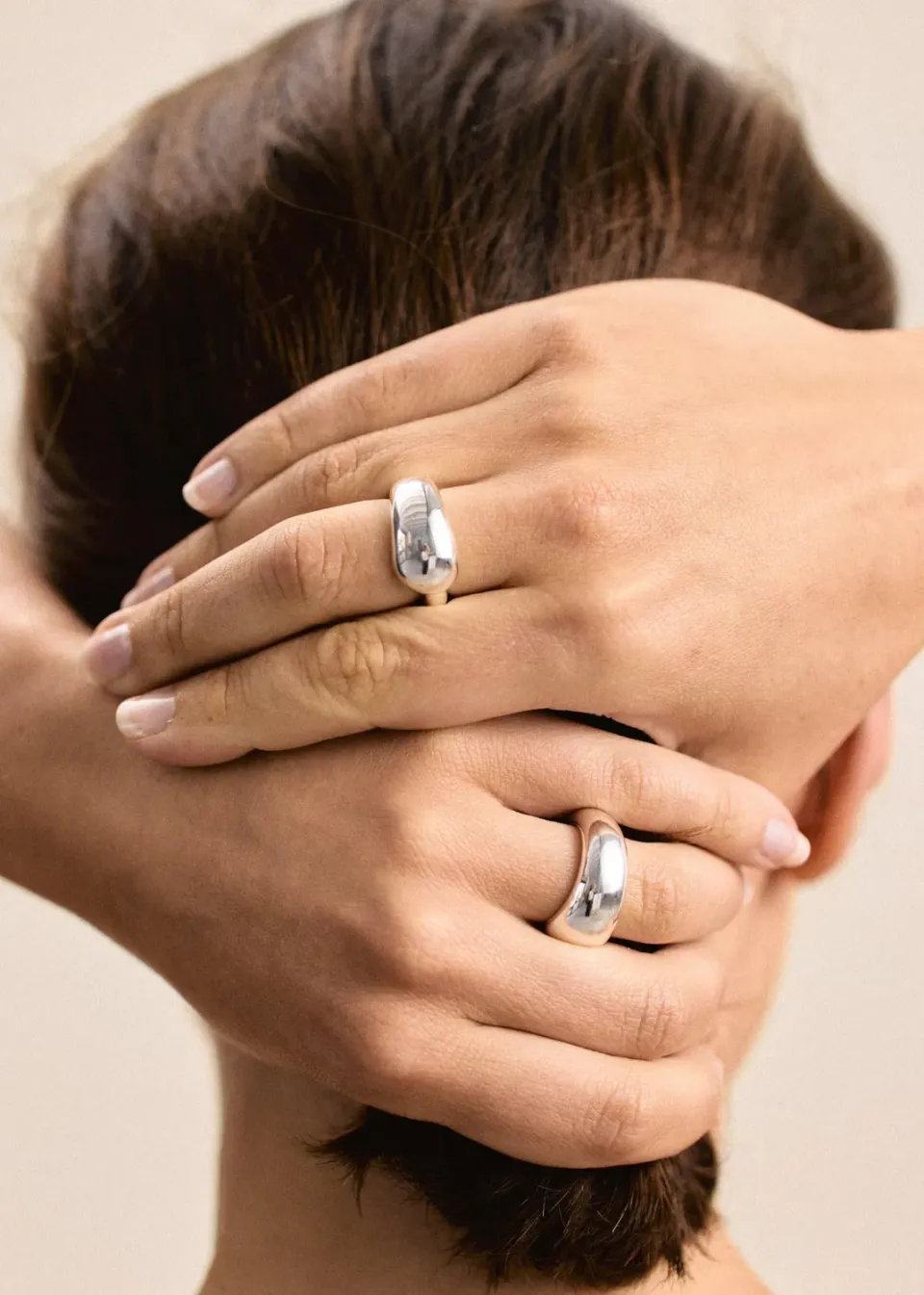 Studio Bille Blanche ring sølv str 55 minimalistisk