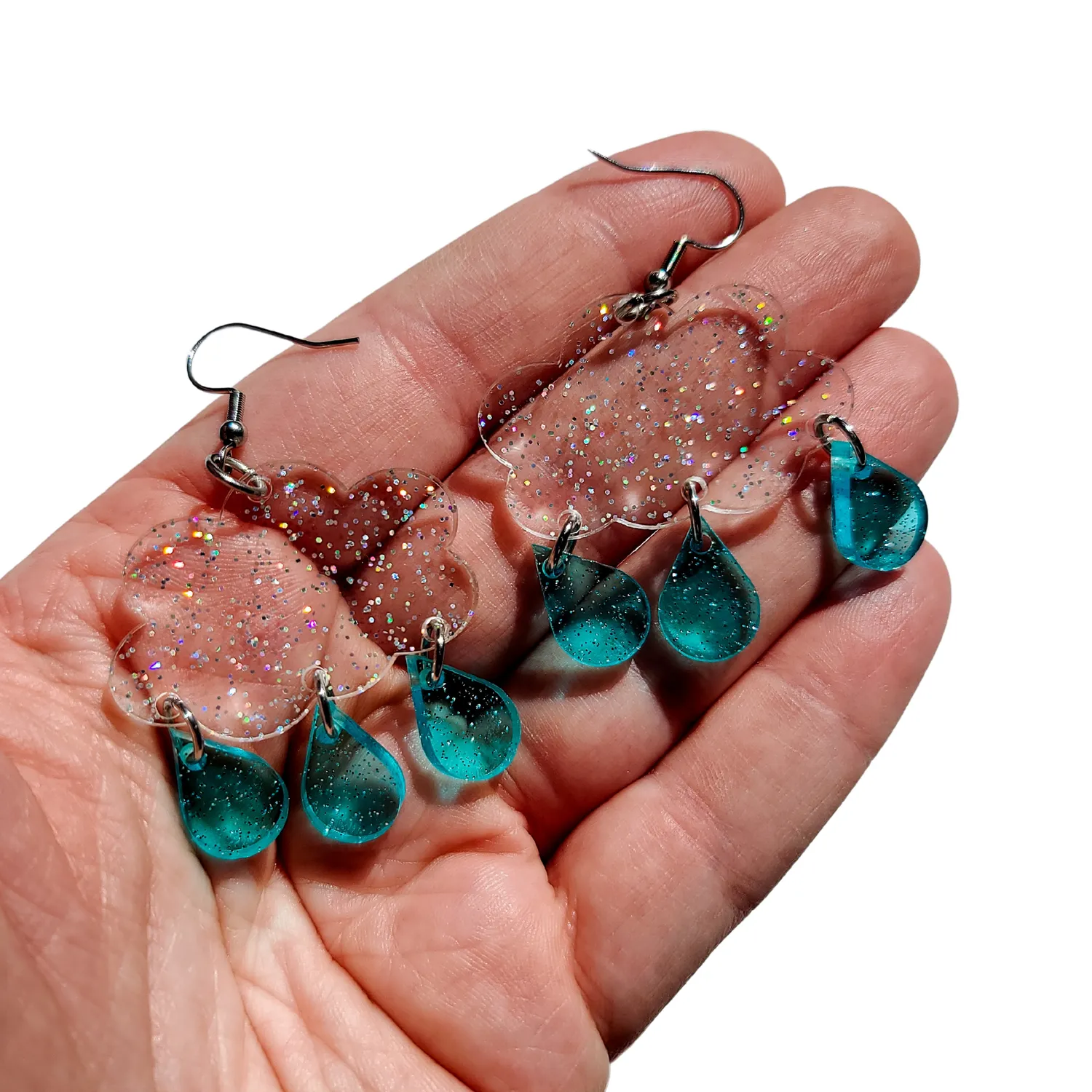 MiniKitty Jelly Glitter Clouds øredobber glitter sky