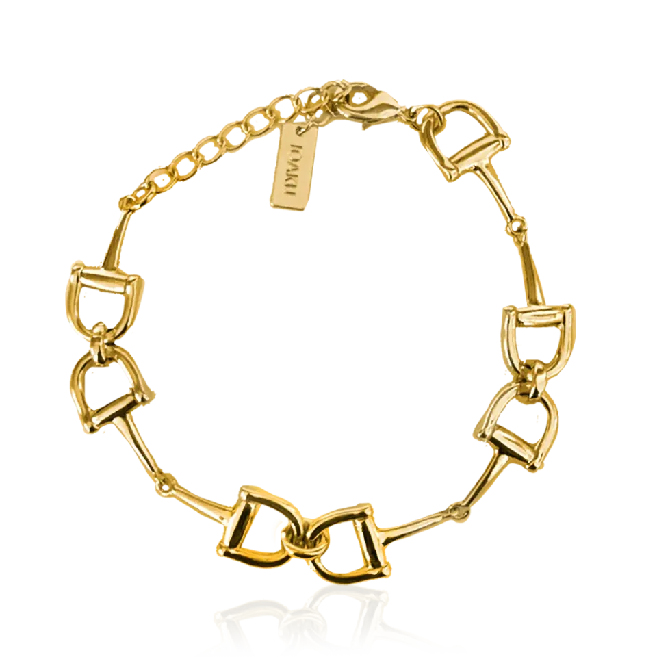 IOAKU Horse Bit Chain armbånd gull nikkelfritt