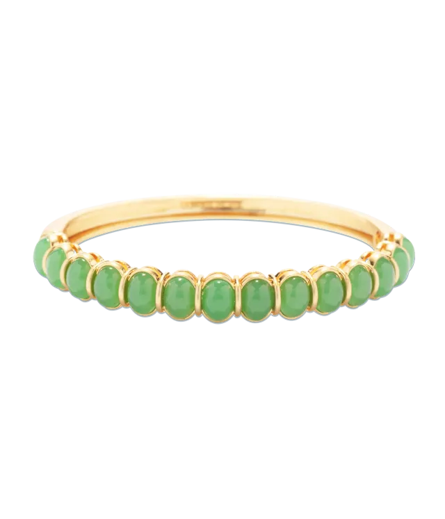 Loren Hope Lillian armring grønn bangle cabochon