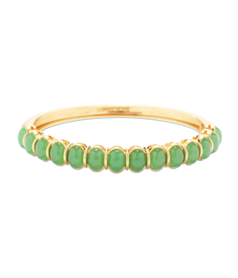 Loren Hope Lillian armring grønn bangle cabochon