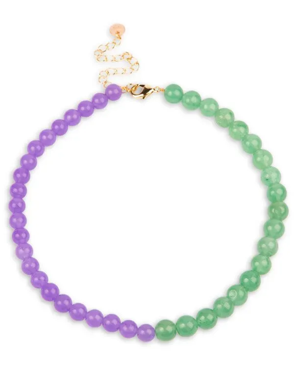 pfg Stockholm Gemstone halskjede lilla stein