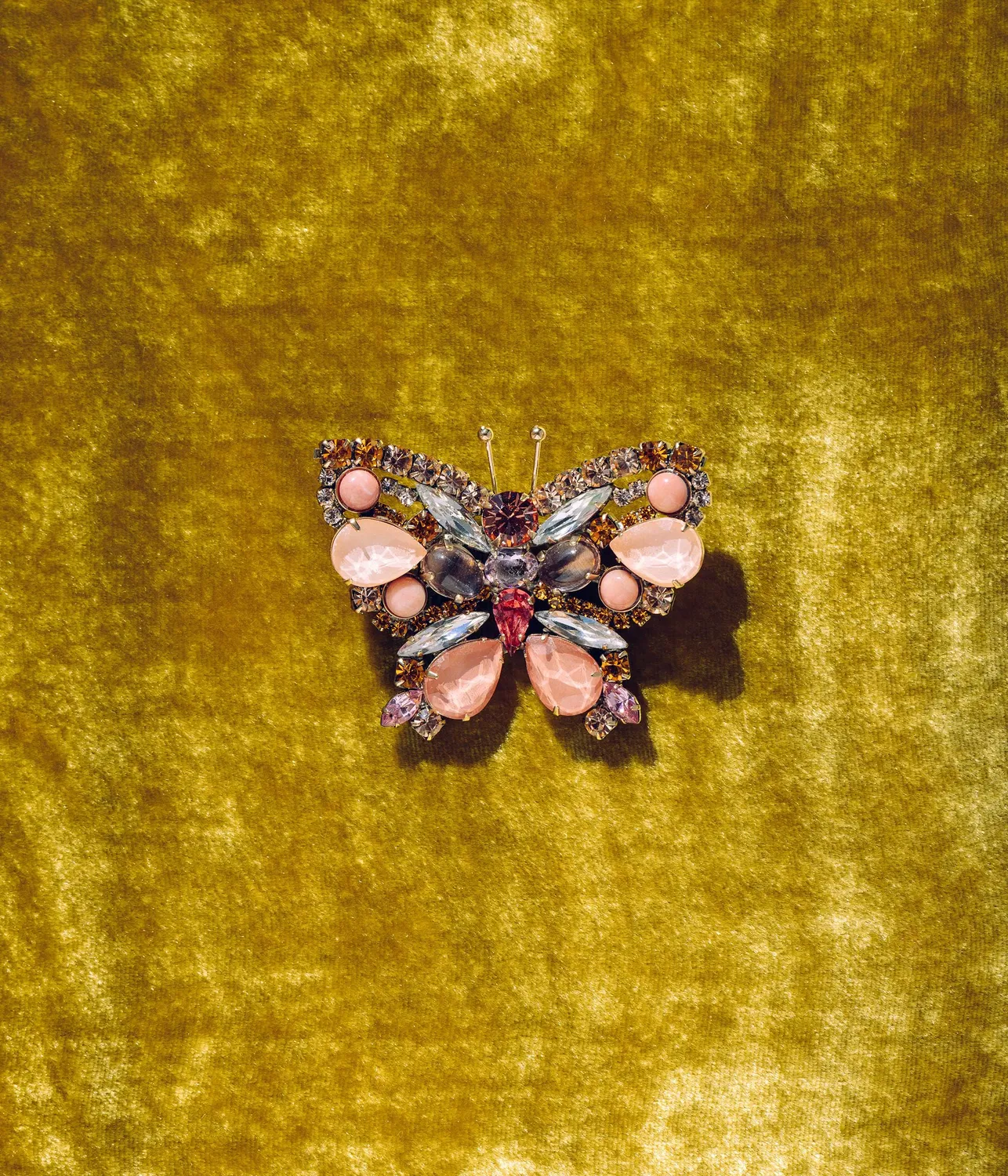 Loren Hope Butterfly brosje Light Peach begrenset 25