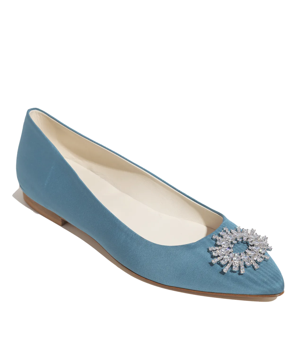 Loren Hope Stevie ballerina blå silke 37-41