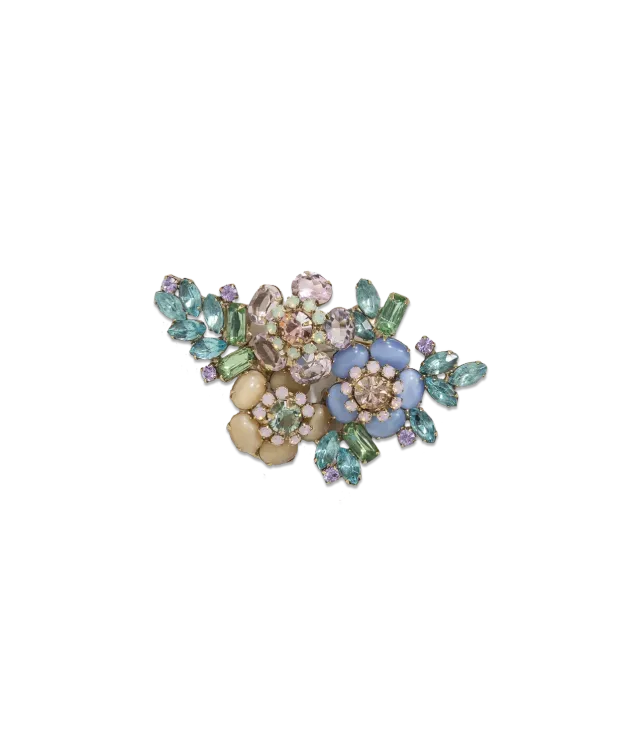 Loren Hope Fleur Floral brosje multi vintage stener