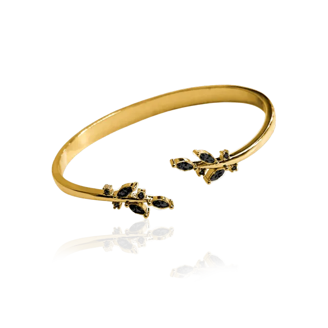 IOAKU Multi Wing Cuff armbånd svart justerbar